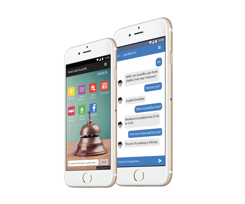 Gustaffo mobile app & chatbot